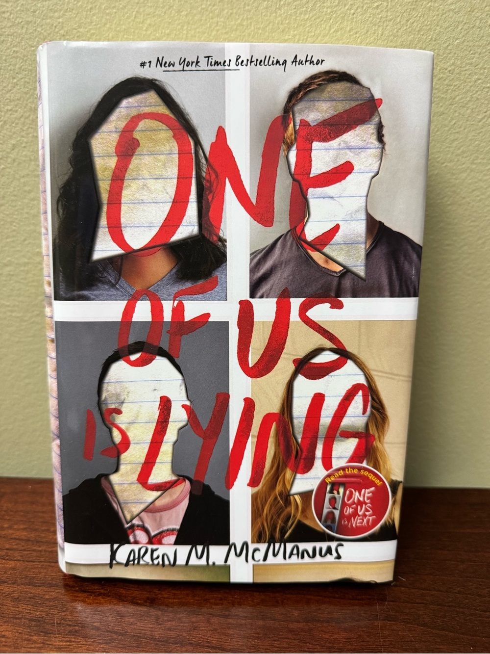 "One of Us Is Lying" Hardcover Book